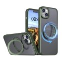 Nakładka Mag Ring Rotating do iPhone 15 Pro Max 6,7" zielona