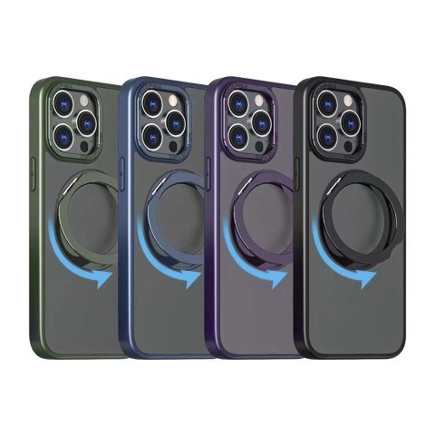 Nakładka Mag Ring Rotating do iPhone 15 Pro Max 6,7" zielona Nakładka Mag Ring Rotating do iPhone 15 Pro Max 6,7" zielona