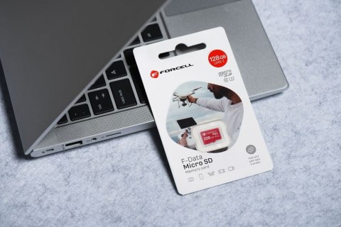 Karta microSD 128GB U3 class 10 Forcell F-Data czerwona Karta microSD 128GB U3 class 10 Forcell F-Data czerwona