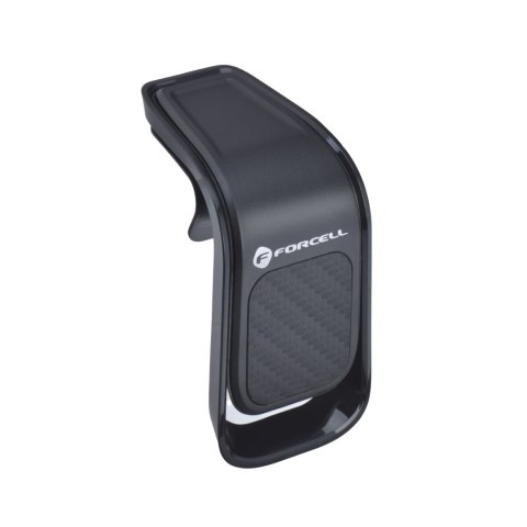 Uchwyt na telefon do samochodu uniwersalny Forcell F-Grip Carbon B060 do kratki czarny Uchwyt na telefon do samochodu uniwersalny Forcell F-Grip Carbon B060 do kratki czarny