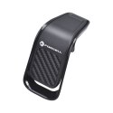 Uchwyt na telefon do samochodu uniwersalny Forcell F-Grip Carbon B060 do kratki czarny