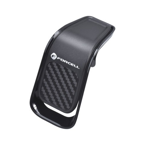 Uchwyt na telefon do samochodu uniwersalny Forcell F-Grip Carbon B060 do kratki czarny Uchwyt na telefon do samochodu uniwersalny Forcell F-Grip Carbon B060 do kratki czarny