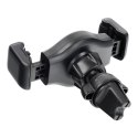 Uchwyt na telefon do samochodu uniwersalny Forcell F-Grip Carbon H-CF509 do kratki czarny