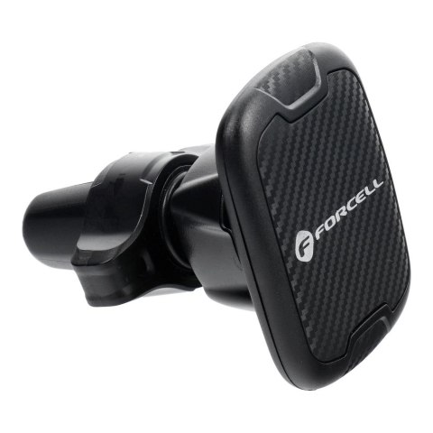 Uchwyt na telefon do samochodu magnetyczny Forcell F-Grip Carbon H-CT325 do kratki czarny Uchwyt na telefon do samochodu magnetyczny Forcell F-Grip Carbon H-CT325 do kratki czarny