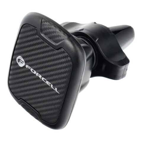 Uchwyt na telefon do samochodu magnetyczny Forcell F-Grip Carbon H-CT325 do kratki czarny Uchwyt na telefon do samochodu magnetyczny Forcell F-Grip Carbon H-CT325 do kratki czarny