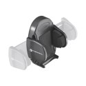 Uchwyt na telefon do samochodu uniwersalny Forcell F-Grip Oval 27 cm do szyby / deski / kratki czarny