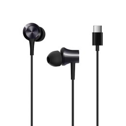 XIAOMI oryginalne słuchawki przewodowe Typ C z mikrofonem HSEJ04WM czarne blister