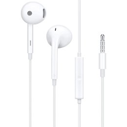 OPPO oryginalne słuchawki przewodowe Jack 3,5 mm z mikrofonem MH156 białe bulk