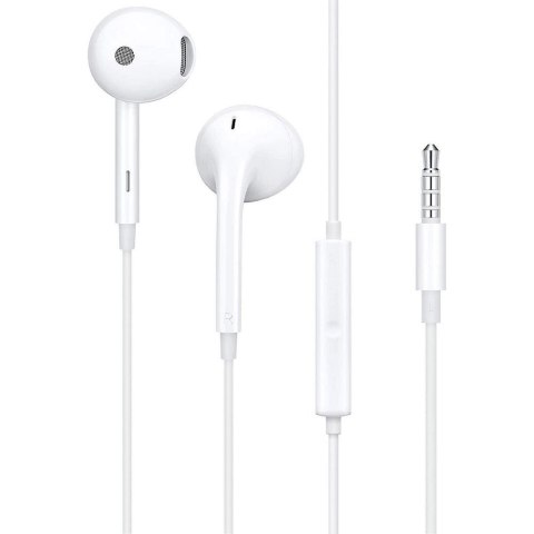 OPPO oryginalne słuchawki przewodowe Jack 3,5 mm z mikrofonem MH156 białe bulk OPPO oryginalne słuchawki przewodowe Jack 3,5 mm z mikrofonem MH156 białe bulk