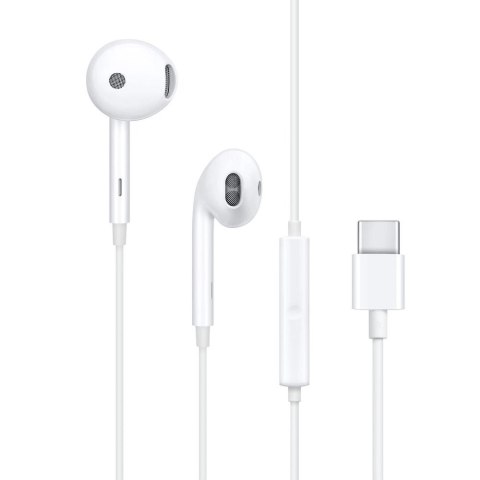 OPPO oryginalne słuchawki przewodowe Typ C z mikrofonem MH135-3 białe bulk OPPO oryginalne słuchawki przewodowe Typ C z mikrofonem MH135-3 białe bulk