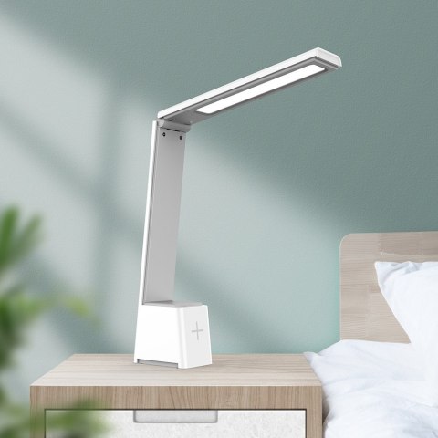 Lampa biurkowa LED 5W składana PURE FLB-110 ANDERS biało-szara Forever Light Lampa biurkowa LED 5W składana PURE FLB-110 ANDERS biało-szara Forever Light