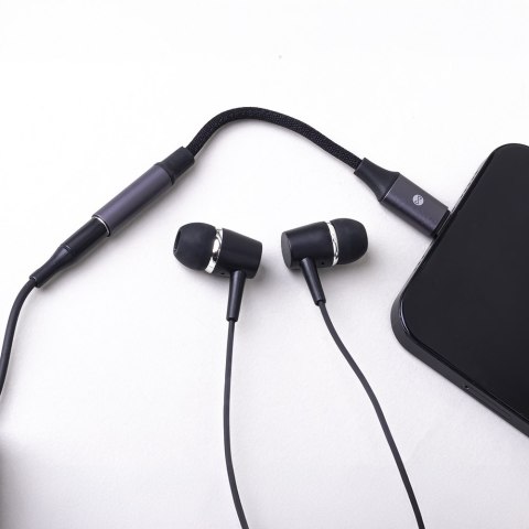 Forever adapter audio AJL-01 jack 3,5 mm - Lightning czarny Forever adapter audio AJL-01 jack 3,5 mm - Lightning czarny