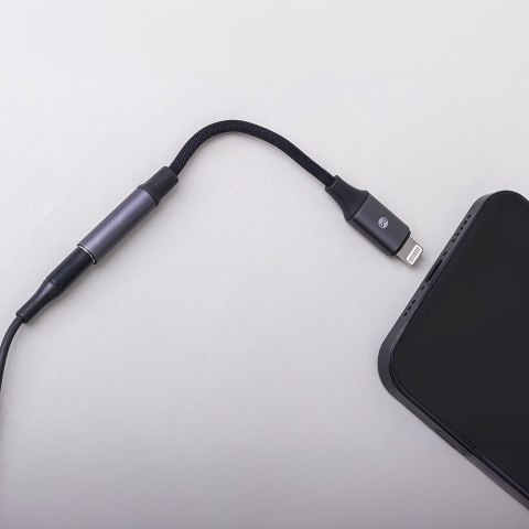 Forever adapter audio AJL-01 jack 3,5 mm - Lightning czarny Forever adapter audio AJL-01 jack 3,5 mm - Lightning czarny