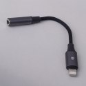 Forever adapter audio AJL-01 jack 3,5 mm - Lightning czarny Forever adapter audio AJL-01 jack 3,5 mm - Lightning czarny