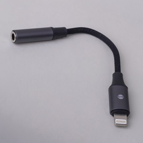 Forever adapter audio AJL-01 jack 3,5 mm - Lightning czarny Forever adapter audio AJL-01 jack 3,5 mm - Lightning czarny