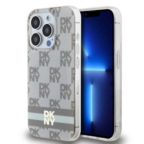 DKNY nakładka do iPhone 15 Pro Max 6,7" DKHMP15XHCPTSE różowa HC Magsafe pc tpu repeat texture pattern w stripe DKNY nakładka do iPhone 15 Pro Max 6,7" DKHMP15XHCPTSE różowa HC Magsafe pc tpu repeat texture pattern w stripe