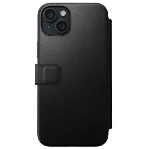 Nomad Modern Leather Folio etui do iPhone 15 Plus 6,7" czarne Nomad Modern Leather Folio etui do iPhone 15 Plus 6,7" czarne