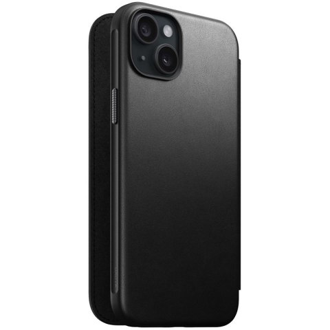 Nomad Modern Leather Folio etui do iPhone 15 Plus 6,7" czarne Nomad Modern Leather Folio etui do iPhone 15 Plus 6,7" czarne