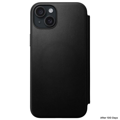 Nomad Modern Leather Folio etui do iPhone 15 Plus 6,7" czarne Nomad Modern Leather Folio etui do iPhone 15 Plus 6,7" czarne