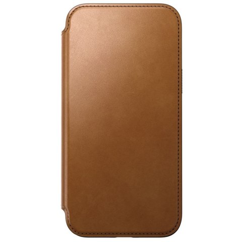 Nomad Modern Leather Folio etui do iPhone 15 Pro Max 6,7" jasnobrązowe Nomad Modern Leather Folio etui do iPhone 15 Pro Max 6,7" jasnobrązowe