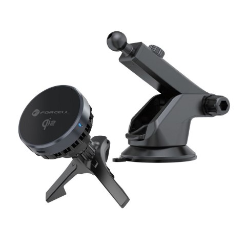 Uchwyt na telefon do samochodu magnetyczny zgodny z MagSafe Forcell F-Grip Cool Mag z technologią chłodzenia Cold Protect Qi2 15 Uchwyt na telefon do samochodu magnetyczny zgodny z MagSafe Forcell F-Grip Cool Mag z technologią chłodzenia Cold Protect Qi2 15