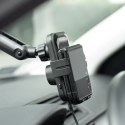 Uchwyt na telefon do samochodu indukcyjny Forcell F-Grip HS4 15W do deski / szyby czarny