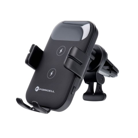 Uchwyt na telefon do samochodu indukcyjny Forcell F-Grip HS4 15W do deski / szyby czarny Uchwyt na telefon do samochodu indukcyjny Forcell F-Grip HS4 15W do deski / szyby czarny