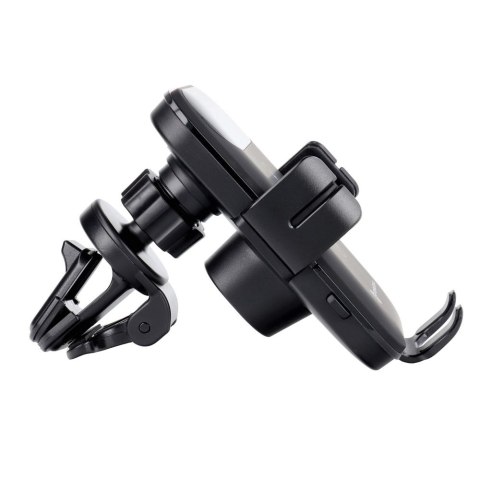 Uchwyt na telefon do samochodu indukcyjny Forcell F-Grip HS4 15W do deski / szyby czarny Uchwyt na telefon do samochodu indukcyjny Forcell F-Grip HS4 15W do deski / szyby czarny