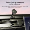 Uchwyt na telefon do samochodu magnetyczny zgodny z MagSafe Forcell F-Grip IronSecure do szyby / deski czarny