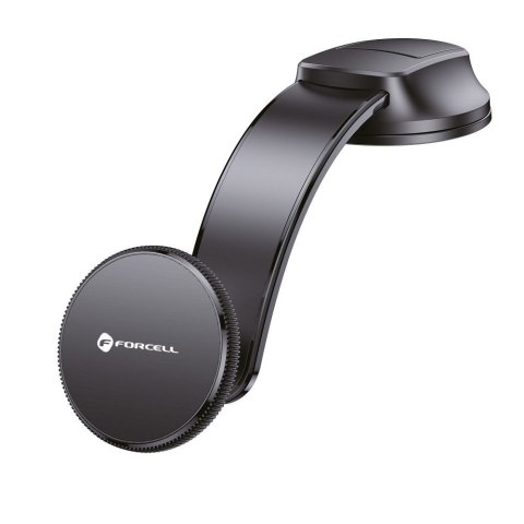 Uchwyt na telefon do samochodu magnetyczny zgodny z MagSafe Forcell F-Grip MagFlex do szyby / deski czarny Uchwyt na telefon do samochodu magnetyczny zgodny z MagSafe Forcell F-Grip MagFlex do szyby / deski czarny