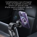 Uchwyt na telefon do samochodu magnetyczny zgodny z MagSafe Forcell F-Grip MagFlex do szyby / deski czarny