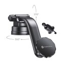 Uchwyt na telefon do samochodu magnetyczny Forcell F-Grip MagLuxe do szyby / deski / kratki czarny