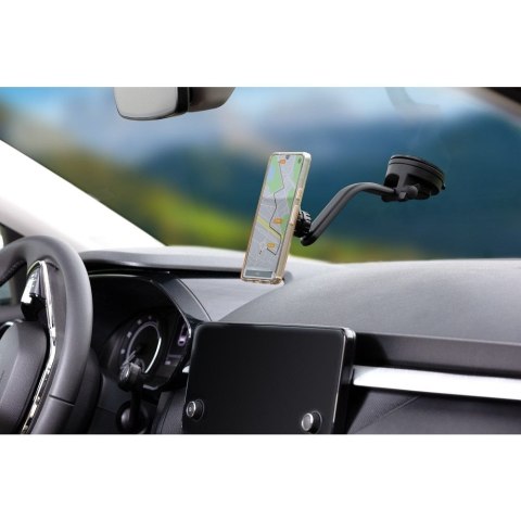 Uchwyt na telefon do samochodu magnetyczny Forcell F-Grip MagLuxe do szyby / deski / kratki czarny Uchwyt na telefon do samochodu magnetyczny Forcell F-Grip MagLuxe do szyby / deski / kratki czarny