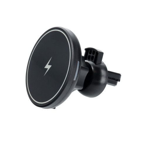 Uchwyt samochodowy magnetyczny do kratki z ładowaniem indukcyjnym kompatybilny z MagSafe 15W D7 czarny Uchwyt samochodowy magnetyczny do kratki z ładowaniem indukcyjnym kompatybilny z MagSafe 15W D7 czarny