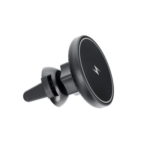 Uchwyt samochodowy magnetyczny do kratki z ładowaniem indukcyjnym kompatybilny z MagSafe 15W D7 czarny Uchwyt samochodowy magnetyczny do kratki z ładowaniem indukcyjnym kompatybilny z MagSafe 15W D7 czarny