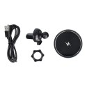 Uchwyt samochodowy magnetyczny do kratki z ładowaniem indukcyjnym kompatybilny z MagSafe 15W D7 czarny Uchwyt samochodowy magnetyczny do kratki z ładowaniem indukcyjnym kompatybilny z MagSafe 15W D7 czarny