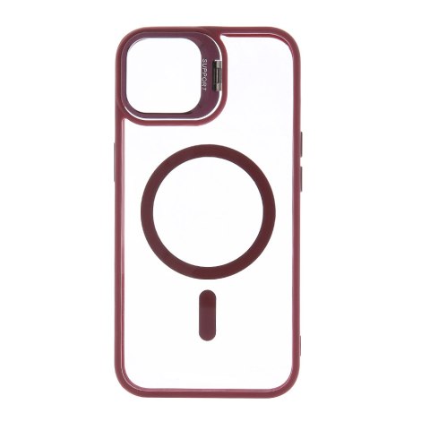 Nakładka Extra Lens Mag do iPhone 16 6,1" bordowa Nakładka Extra Lens Mag do iPhone 16 6,1" bordowa