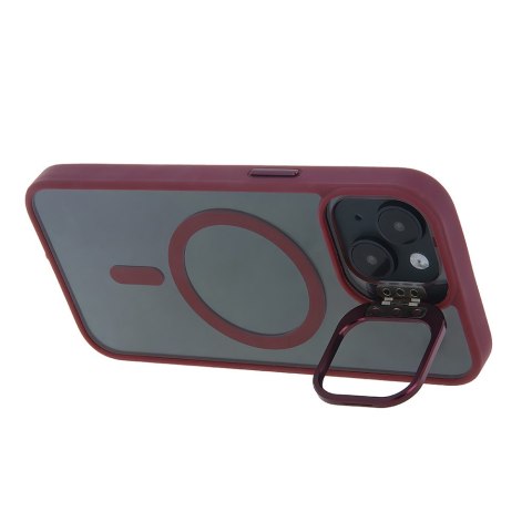 Nakładka Extra Lens Mag do iPhone 16 6,1" bordowa Nakładka Extra Lens Mag do iPhone 16 6,1" bordowa