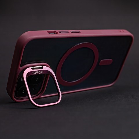 Nakładka Extra Lens Mag do iPhone 16 6,1" bordowa Nakładka Extra Lens Mag do iPhone 16 6,1" bordowa