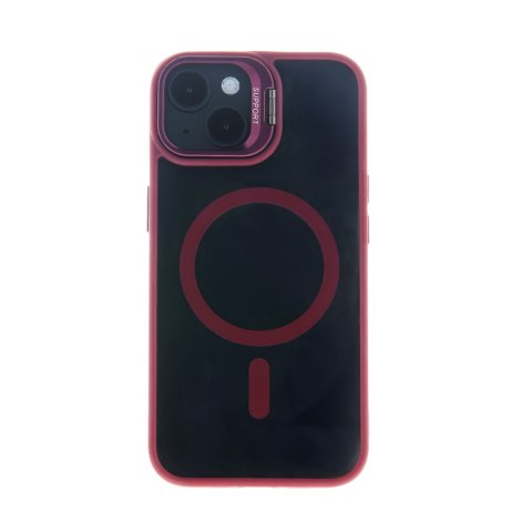 Nakładka Extra Lens Mag do iPhone 16 6,1" bordowa Nakładka Extra Lens Mag do iPhone 16 6,1" bordowa