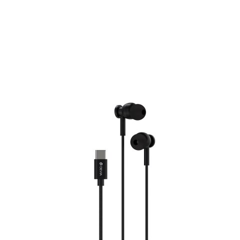 Devia słuchawki przewodowe Smart M1 Digital Metal USB-C dokanałowe czarne Devia słuchawki przewodowe Smart M1 Digital Metal USB-C dokanałowe czarne