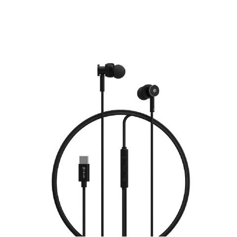 Devia słuchawki przewodowe Smart M1 Digital Metal USB-C dokanałowe czarne Devia słuchawki przewodowe Smart M1 Digital Metal USB-C dokanałowe czarne