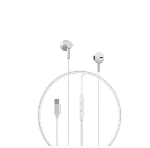 Devia słuchawki przewodowe Smart M2 Digital Metal USB-C douszne srebrne Devia słuchawki przewodowe Smart M2 Digital Metal USB-C douszne srebrne