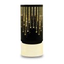 Lampion świąteczny szklany FCL-20 czarno-złoty L Forever Light
