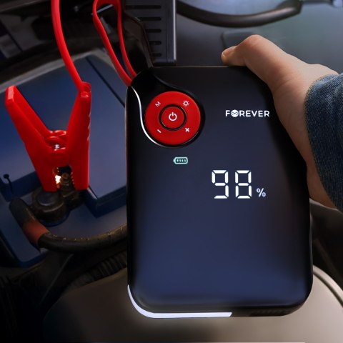 Forever jump starter 4w1 JS-400 26,64Wh czarno-czerwony Forever jump starter 4w1 JS-400 26,64Wh czarno-czerwony