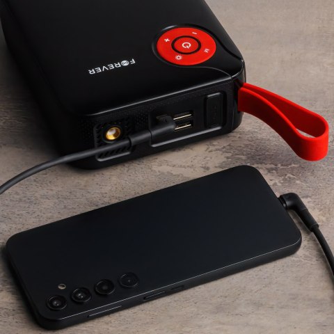 Forever jump starter 4w1 JS-400 26,64Wh czarno-czerwony Forever jump starter 4w1 JS-400 26,64Wh czarno-czerwony