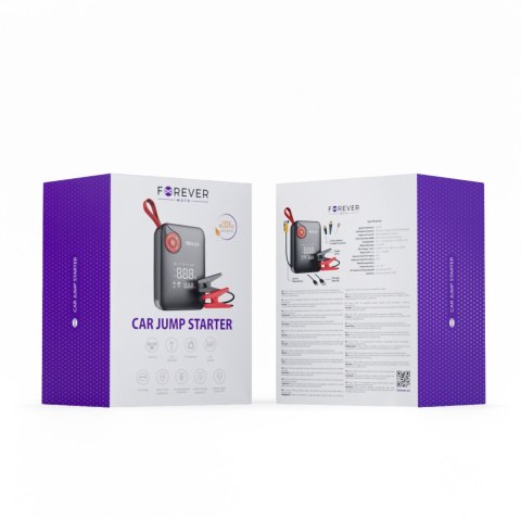 Forever jump starter 4w1 JS-400 26,64Wh czarno-czerwony Forever jump starter 4w1 JS-400 26,64Wh czarno-czerwony