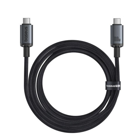 Baseus kabel Crystal Shine USB3.2 Full-Featured Fast-Charging Data Cable USB-C to USB-C 100W 1.5m 20Gb Cluster czarny Baseus kabel Crystal Shine USB3.2 Full-Featured Fast-Charging Data Cable USB-C to USB-C 100W 1.5m 20Gb Cluster czarny