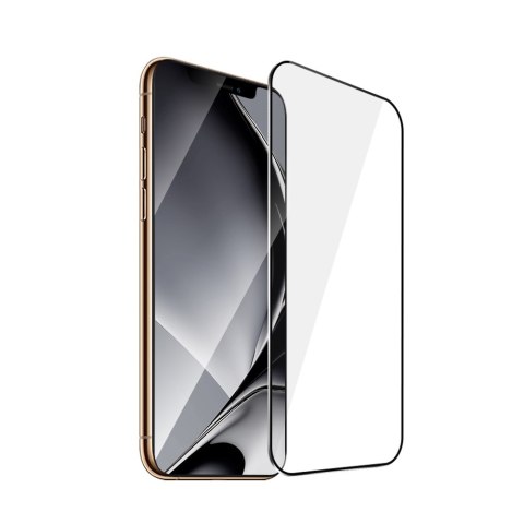 Szkło hartowane z metalową ramką do iPhone XS Max / 11 Pro Max czarna ramka Szkło hartowane z metalową ramką do iPhone XS Max / 11 Pro Max czarna ramka
