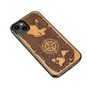 Bewood nakładka do iPhone 15 Plus 6,7" Róża Wiatrów Merbau Bewood nakładka do iPhone 15 Plus 6,7" Róża Wiatrów Merbau